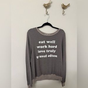 Excellent Condition Wildfox Dream Scene Gray Sweater, Large